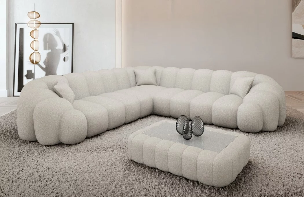 Corner sofa Rajada L shape fabric