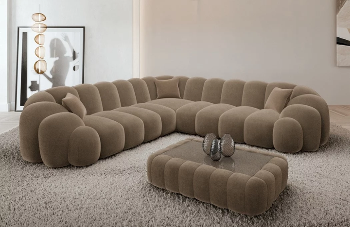 Corner sofa Rajada L shape fabric