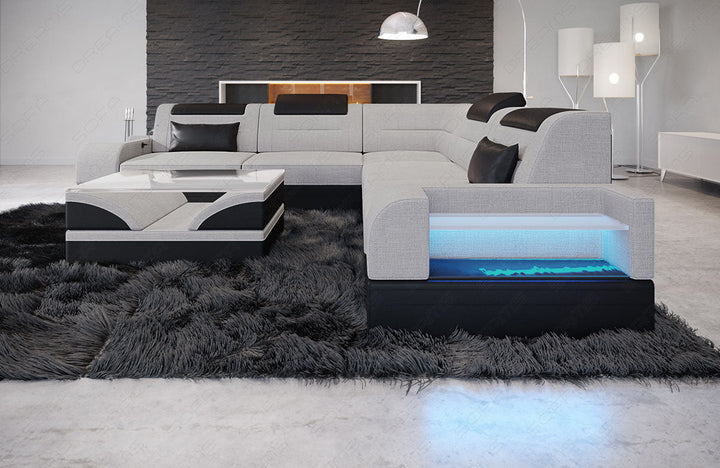 Detailansicht der Armlehne beim Sofa Trivento L Form