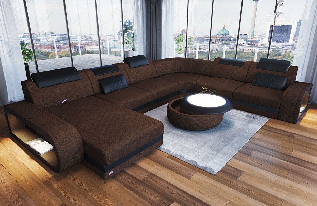 Berlin Xxl Sectional Sofa With Fabric Cover