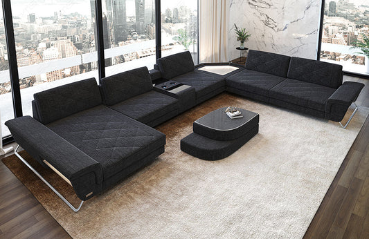Fabric Sectional Ferrara Xxl