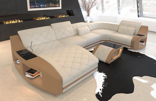 U Shape Fabric Sofa Comfort Led Sofa Mini