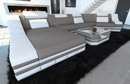 Sofa Temoni C Shape As A Fabric Sofa
