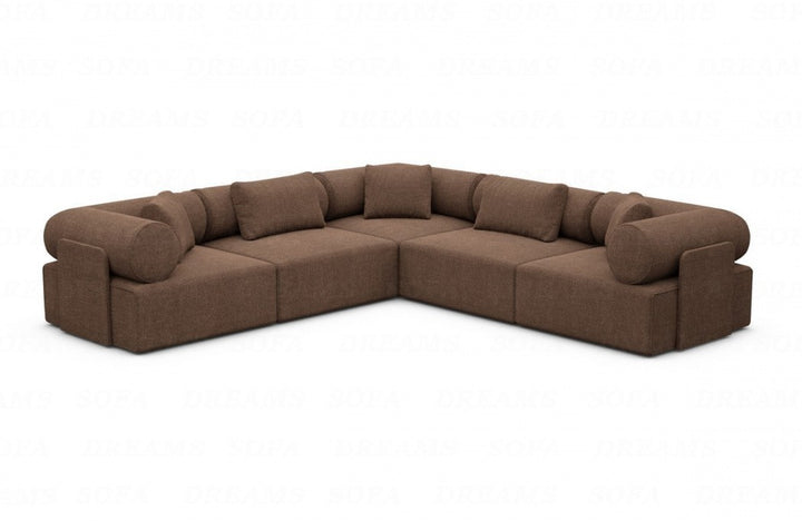 Corner sofa Laguardia L shape fabric