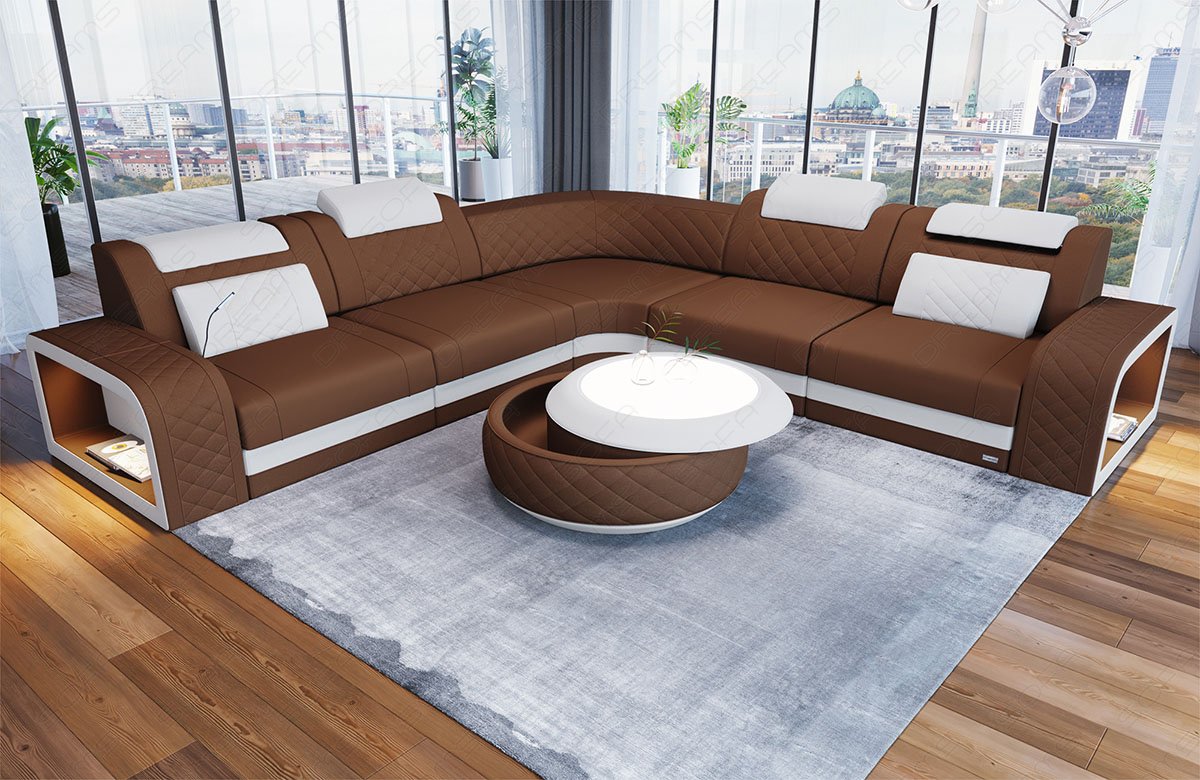 Fabric Sofa Forenza L Shape