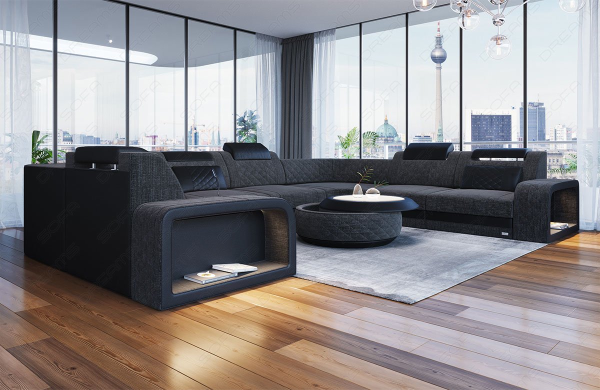 Sofa Forenza U Shape Mini Fabric Cover