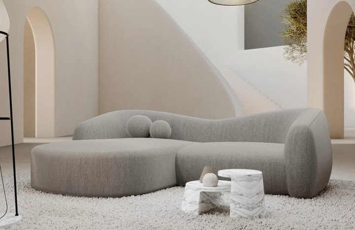 Fabric corner sofa Murcia L shape short