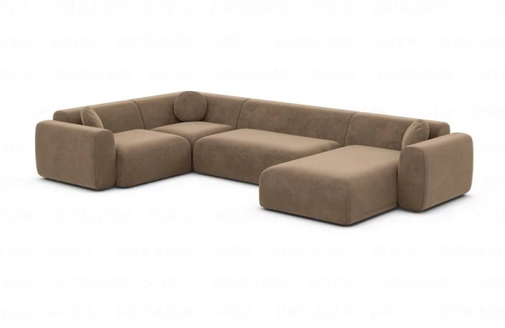 Living area Cortegada U-shaped fabric