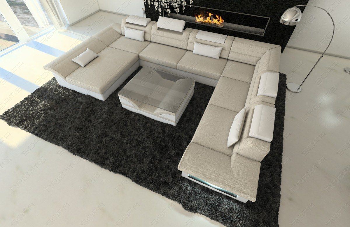 Sofa Sectional Enzo Xxl With Fabric Cover