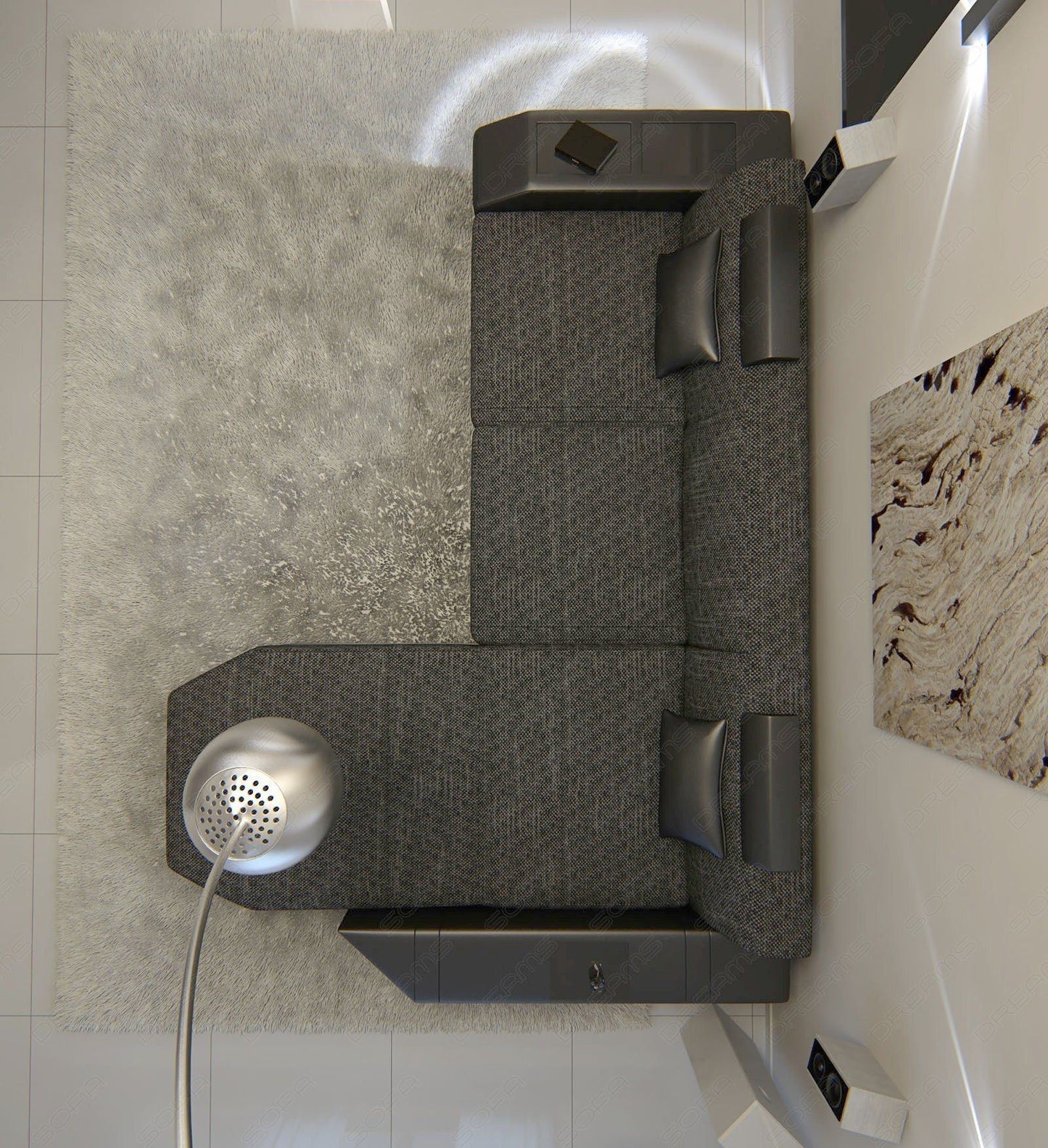 Terano Corner Sofa With A Choice Of Fabric Cover