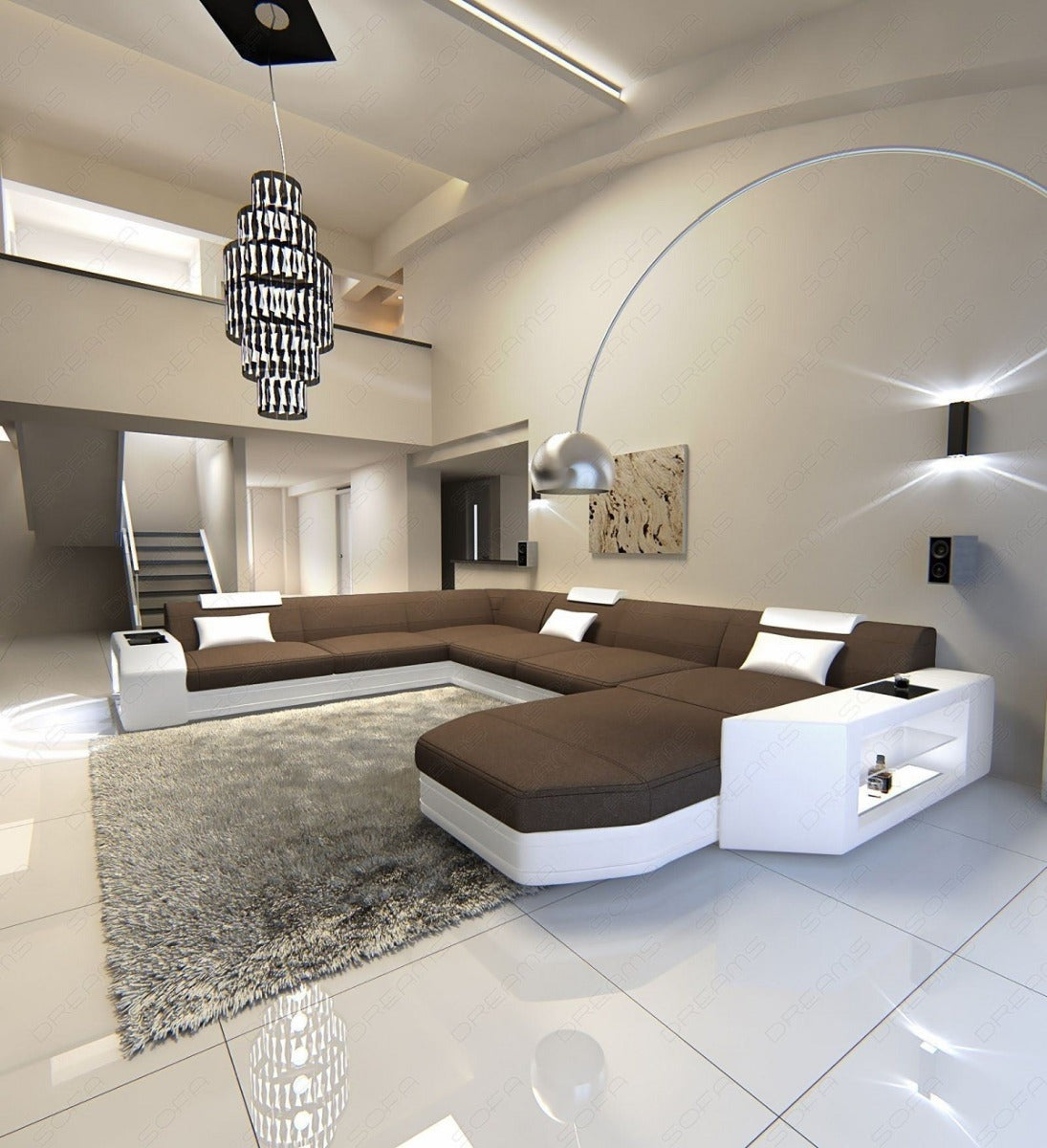 Sofa Sectional Terano Xxl With Fabric Cover