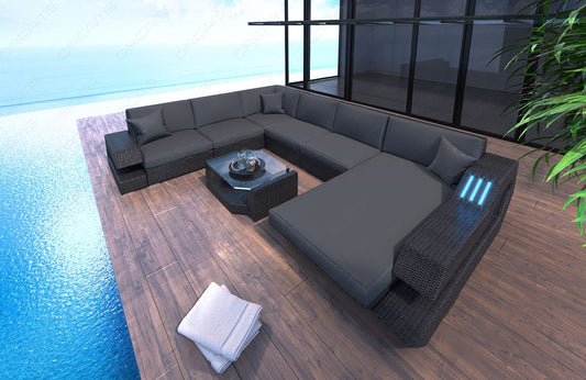 Rattan Sofa Rodeo Xxl Grey