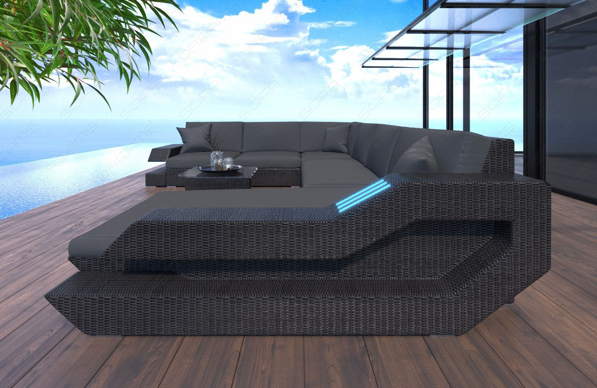 Rattan Sofa Rodeo Xxl Grey