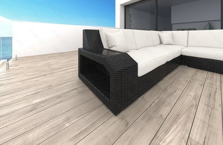 Rattan sofa Matera XXL cream