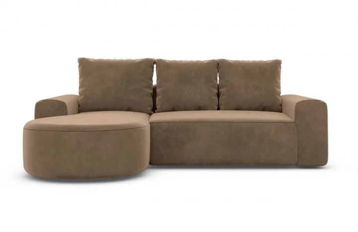 Fabric corner sofa Gomera L shape short