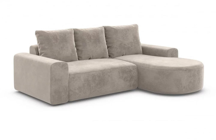 Fabric corner sofa Gomera L shape short