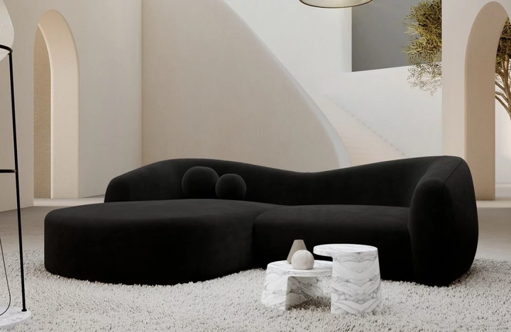 Fabric corner sofa Murcia L shape short