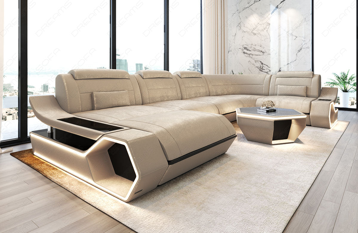 Fabric living area Toscano U-shape