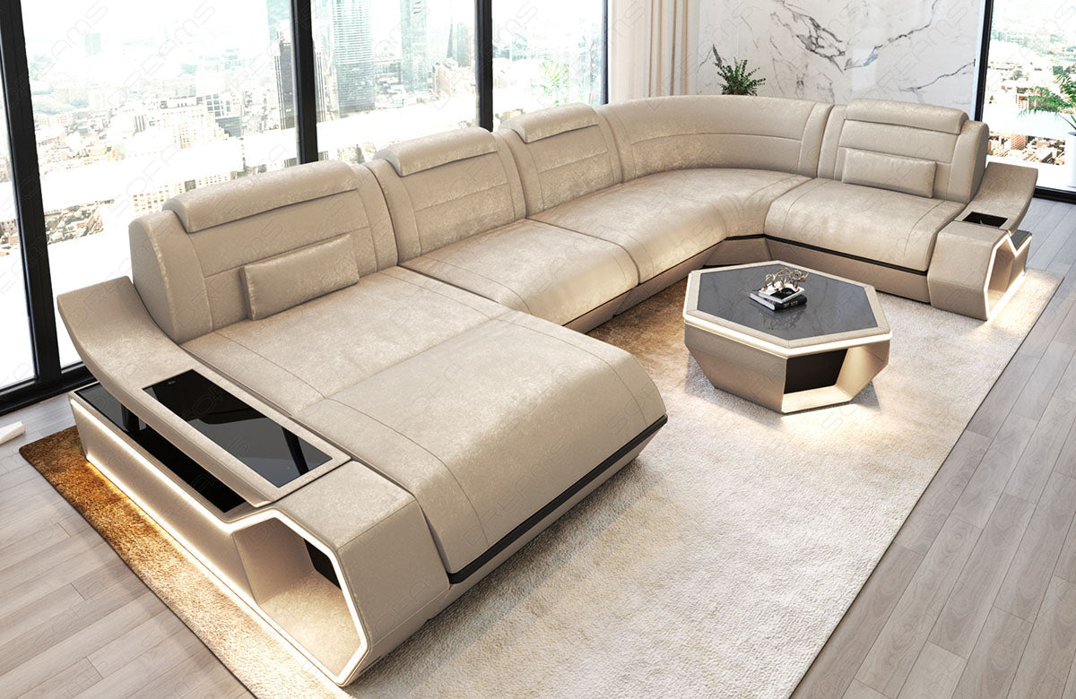 Fabric living area Toscano U-shape