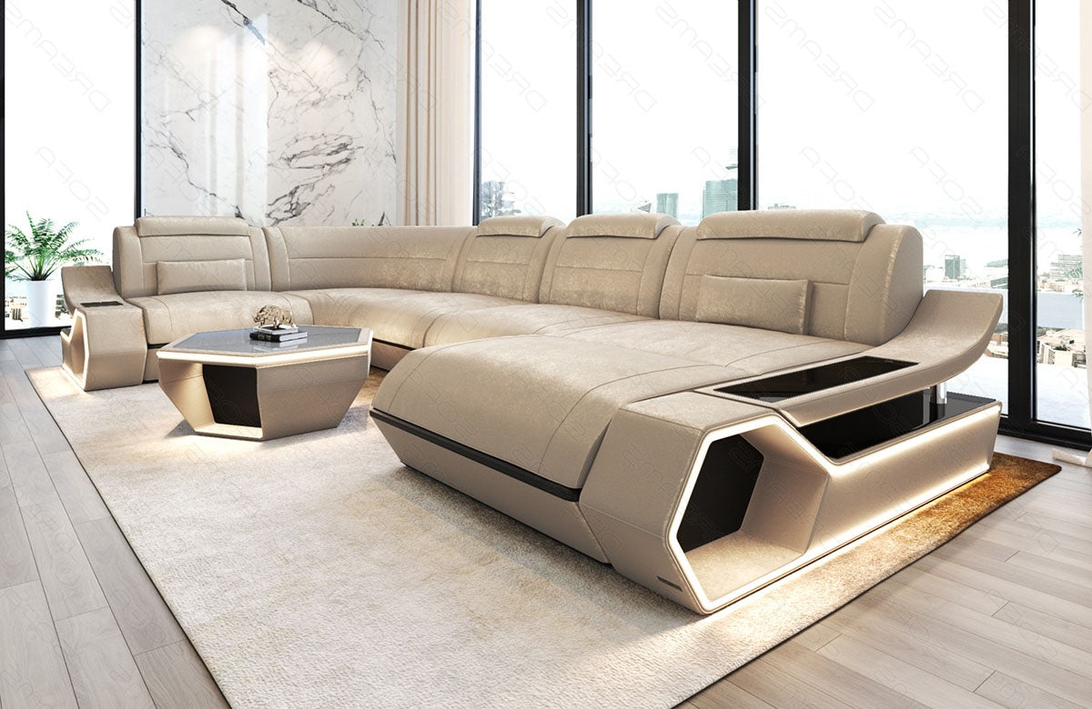 Fabric living area Toscano U-shape