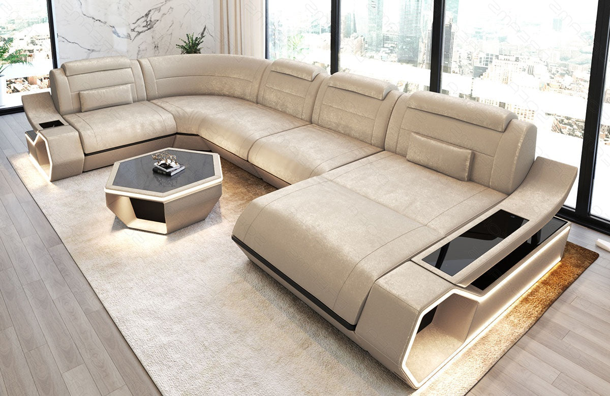 Fabric living area Toscano U-shape