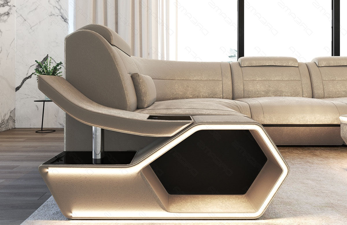 Fabric living area Toscano U-shape