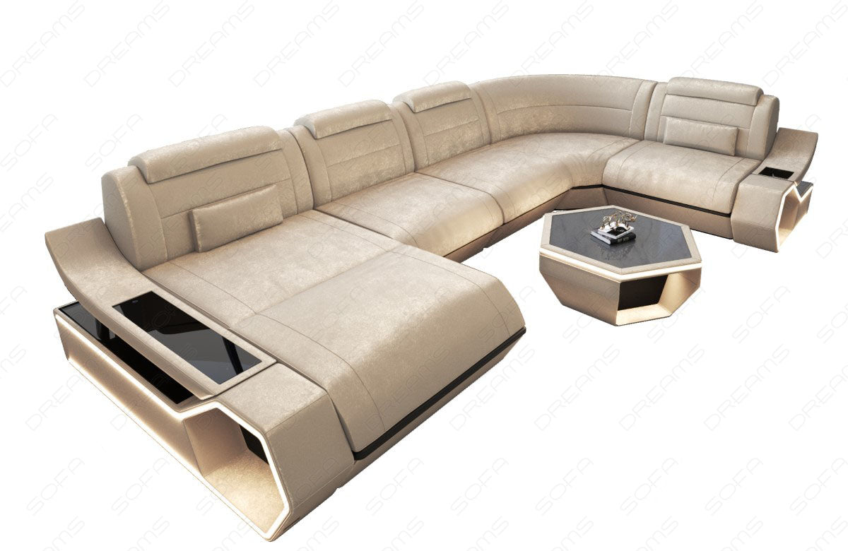 Fabric living area Toscano U-shape