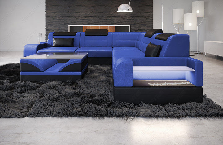 Detailansicht der Armlehne beim Sofa Trivento L Form