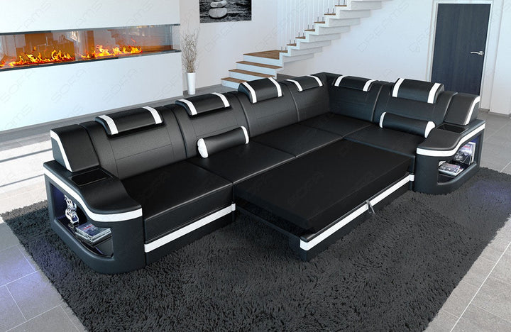 Detailbild der optional erhÃ¤ltlichen Schlaffunktion fÃ¼r das Sofa Padua L Form