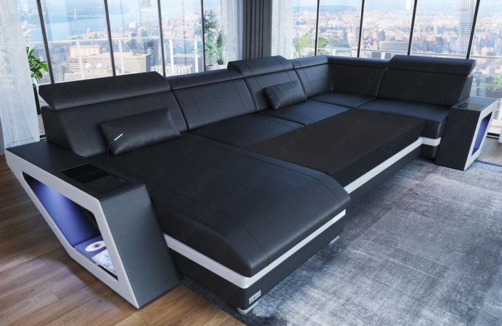 Schlaffunktion fÃ¼r das Sofa Catania U Form