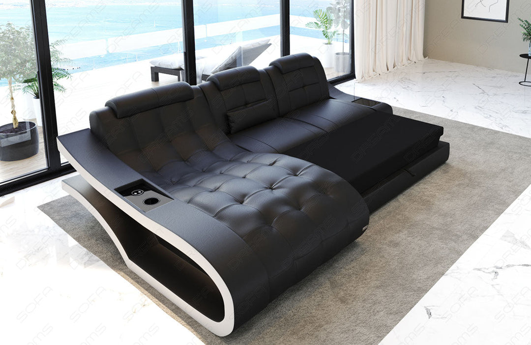 Das Sofa kann auf Wunsch mit einer optional erhÃ¤ltlichen Schlaffunktion bestellt werden