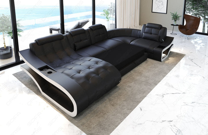 Das Sofa kann auf Wunsch mit einer optional erhÃ¤ltlichen Schlaffunktion bestellt werden