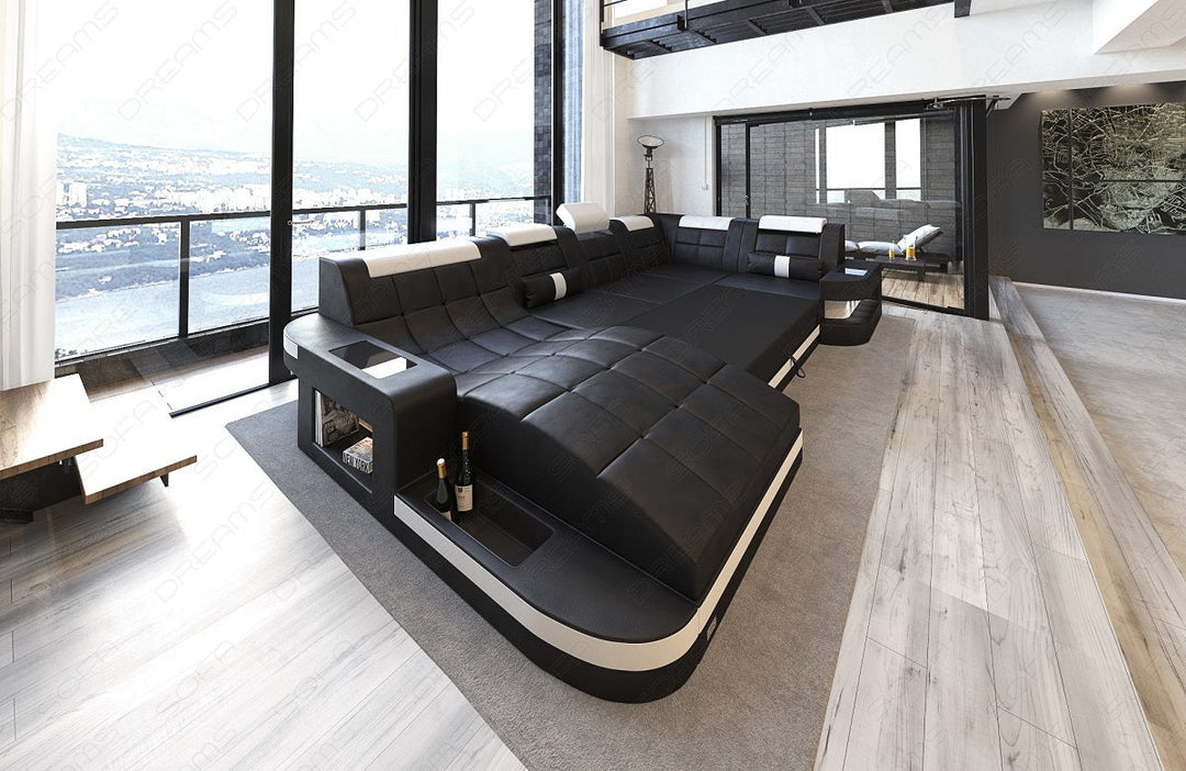 Das Sofa Wave U Form mit Schlaffunktion - optional erhÃ¤ltlich