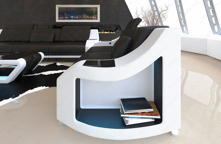 Sofa Set Swing mit Stauraum schwarz - weiss