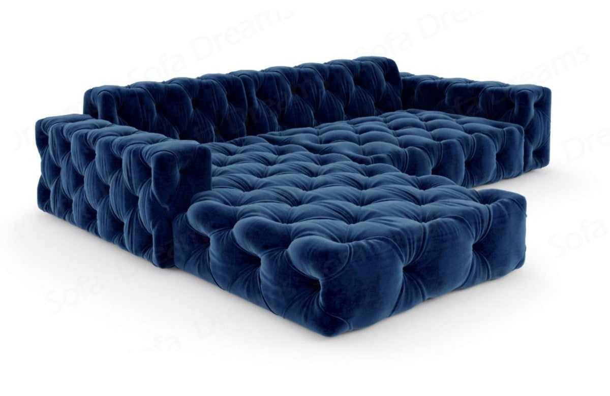 L-Shaped Fabric Sofa Menorca Short