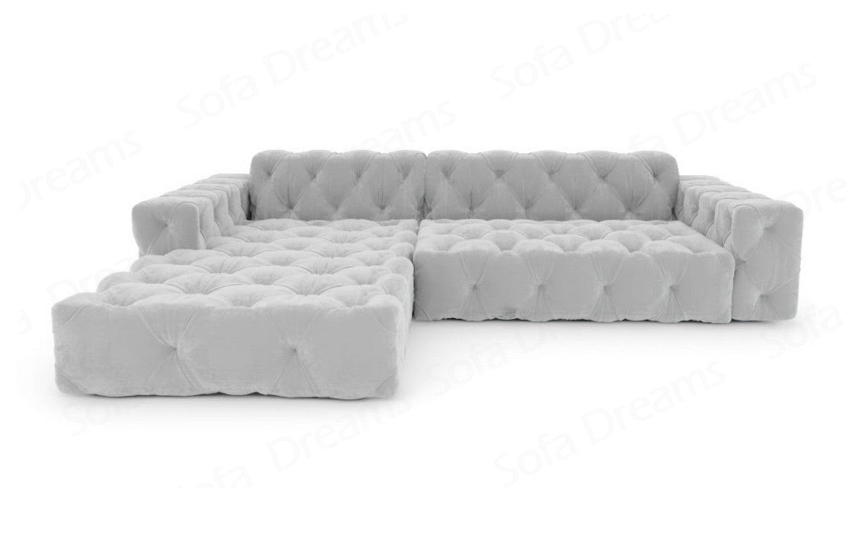 L-Shaped Fabric Sofa Menorca Short