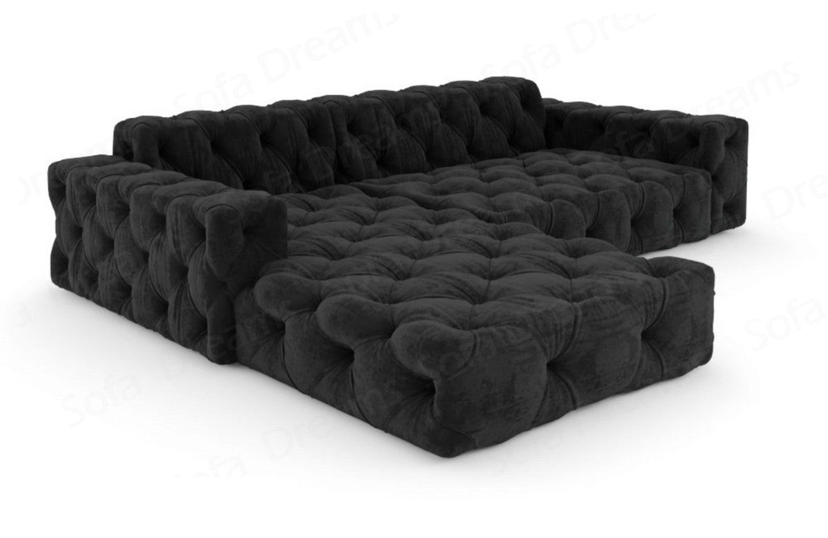 L-Shaped Fabric Sofa Menorca Short