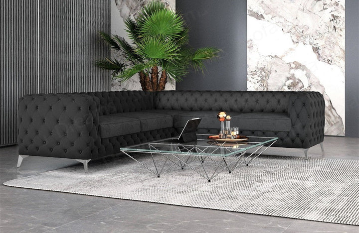 L-Shaped Fabric Sofa Cordoba