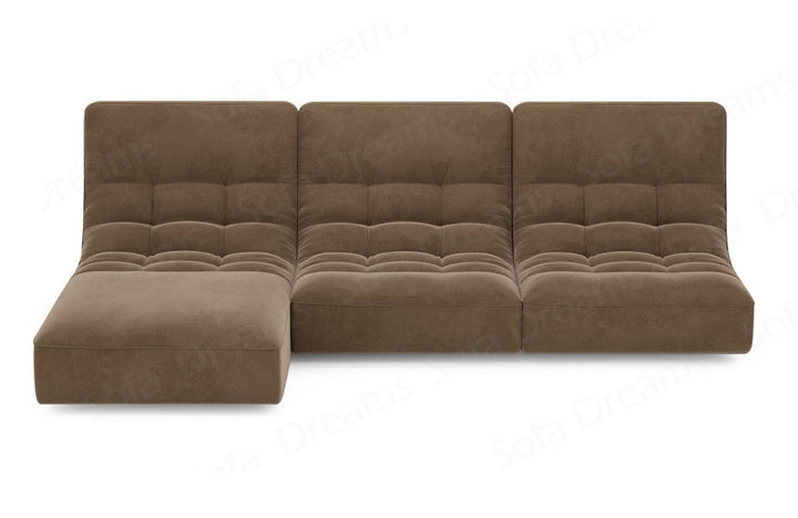 Melilla L-Shaped Velvet Sofa