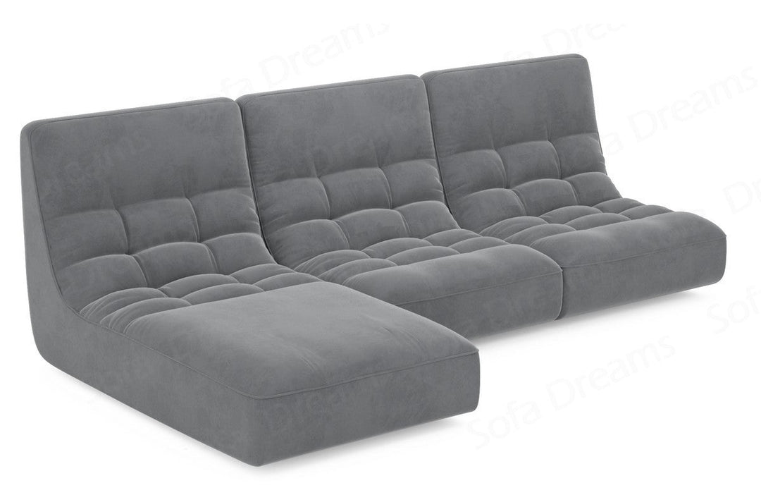 Melilla L-Shaped Velvet Sofa