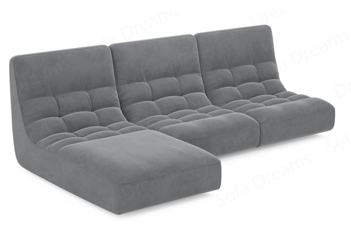 Melilla L-Shaped Velvet Sofa