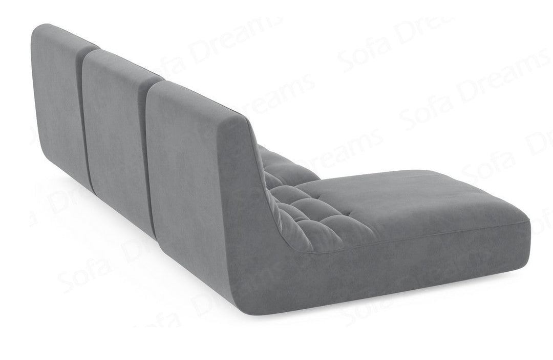 Melilla L-Shaped Velvet Sofa