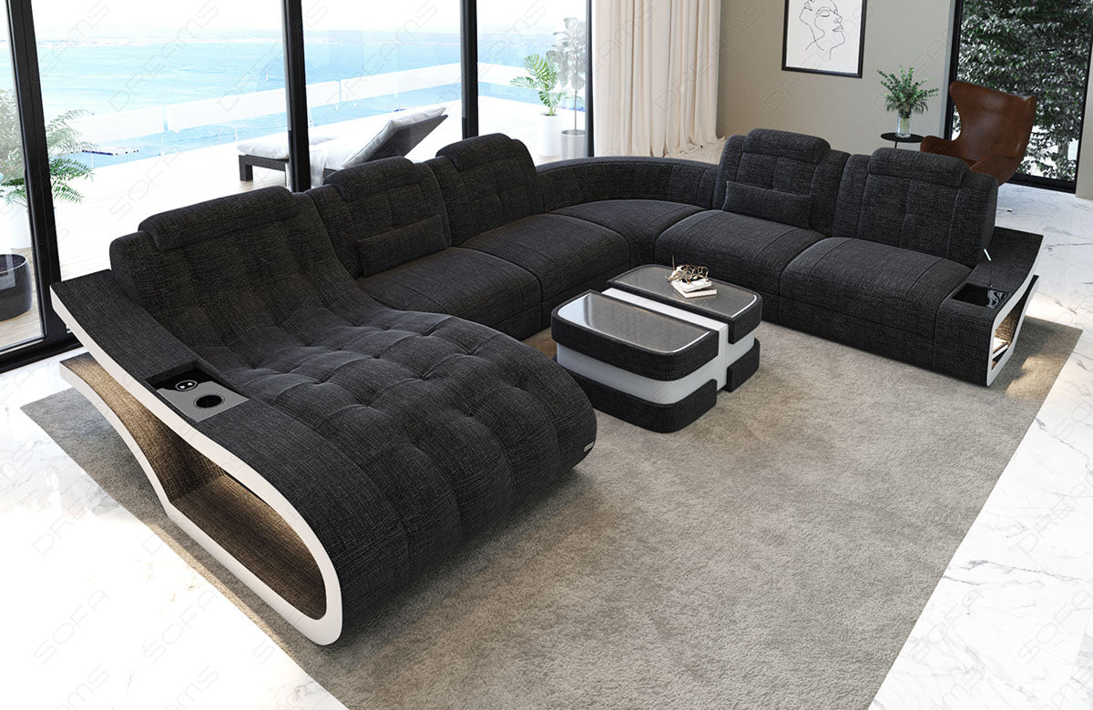 Fabric Sectional Elegance Xxl