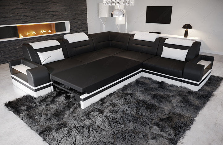 Detailbild der optionalen Schlaffunktion beim Ecksofa Trivento L Form