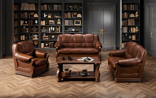 Sofa Set Aachen Leather