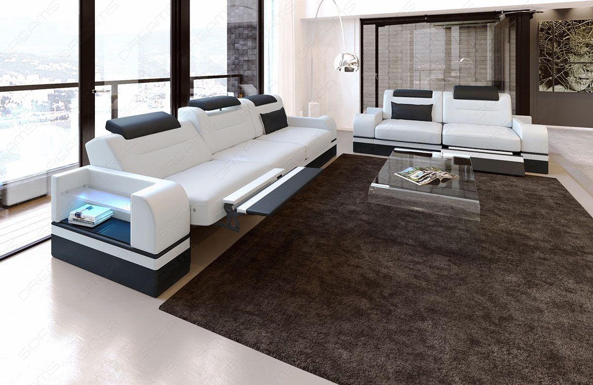 Oronika 3 And 2 Leather Sofa Set