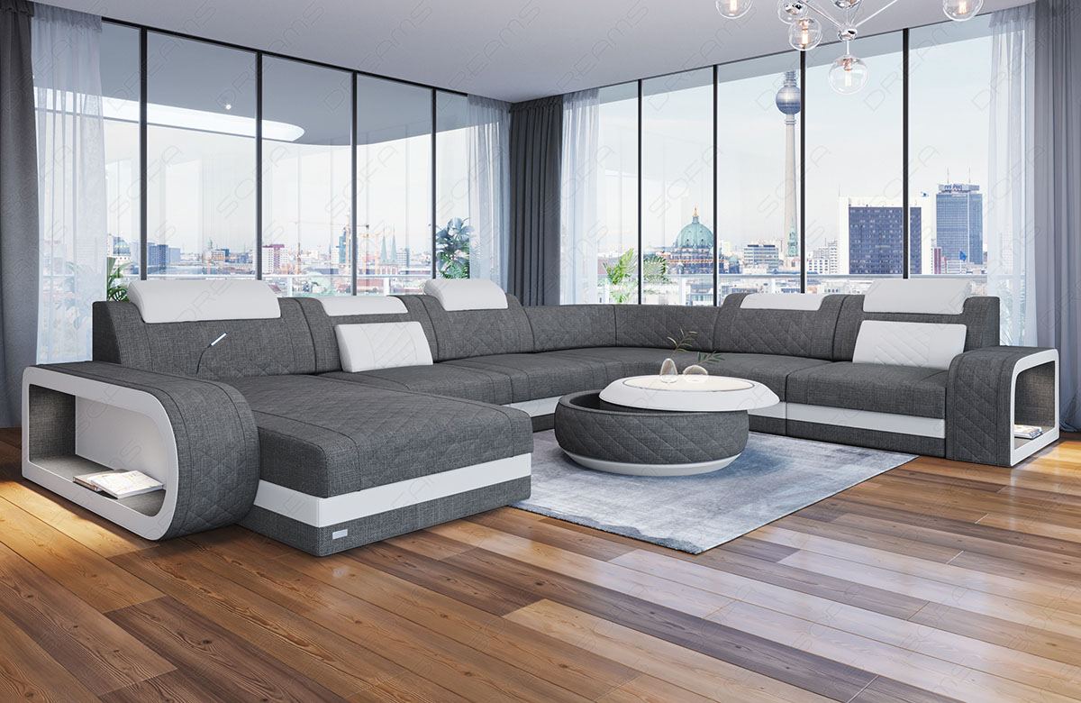 Berlin Xxl Sectional Sofa With Fabric Cover