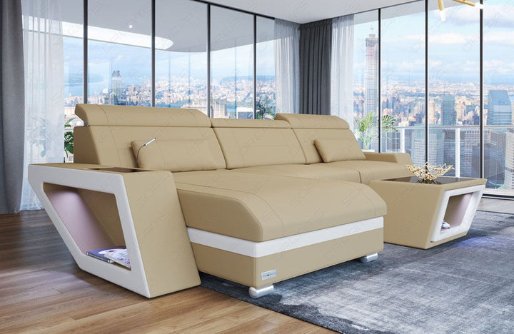 Polster Ecksofa Catania L Form in beige  - Mineva4