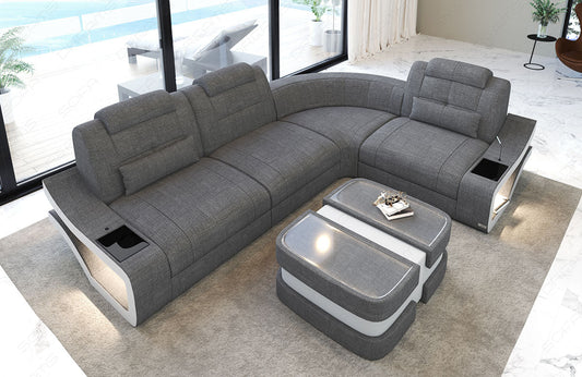 Sofa Naomi Mini L Shape Fabric Cover
