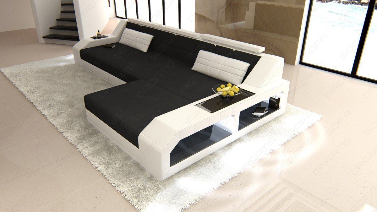 Sofa Aroba Corner Sofa - Fabric Cover And Led